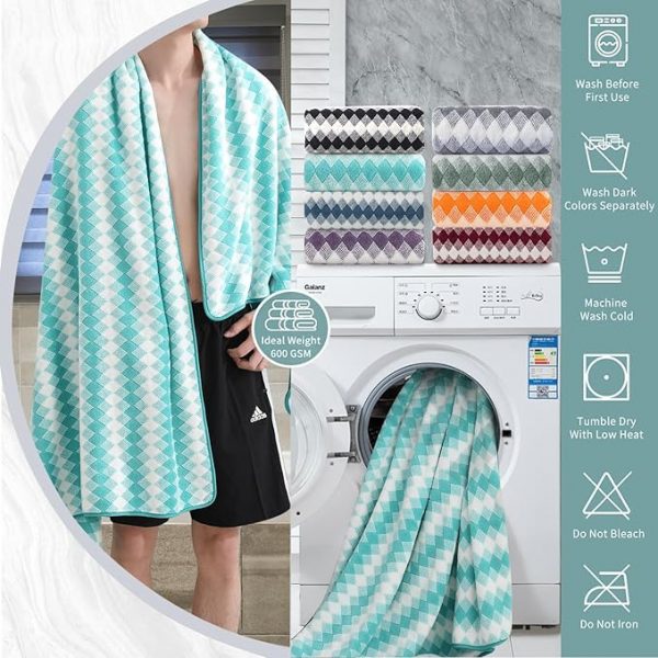 Premium, Luxury Towel,100% Cotton for Maximum Softness and Water Absorbency - Image 4